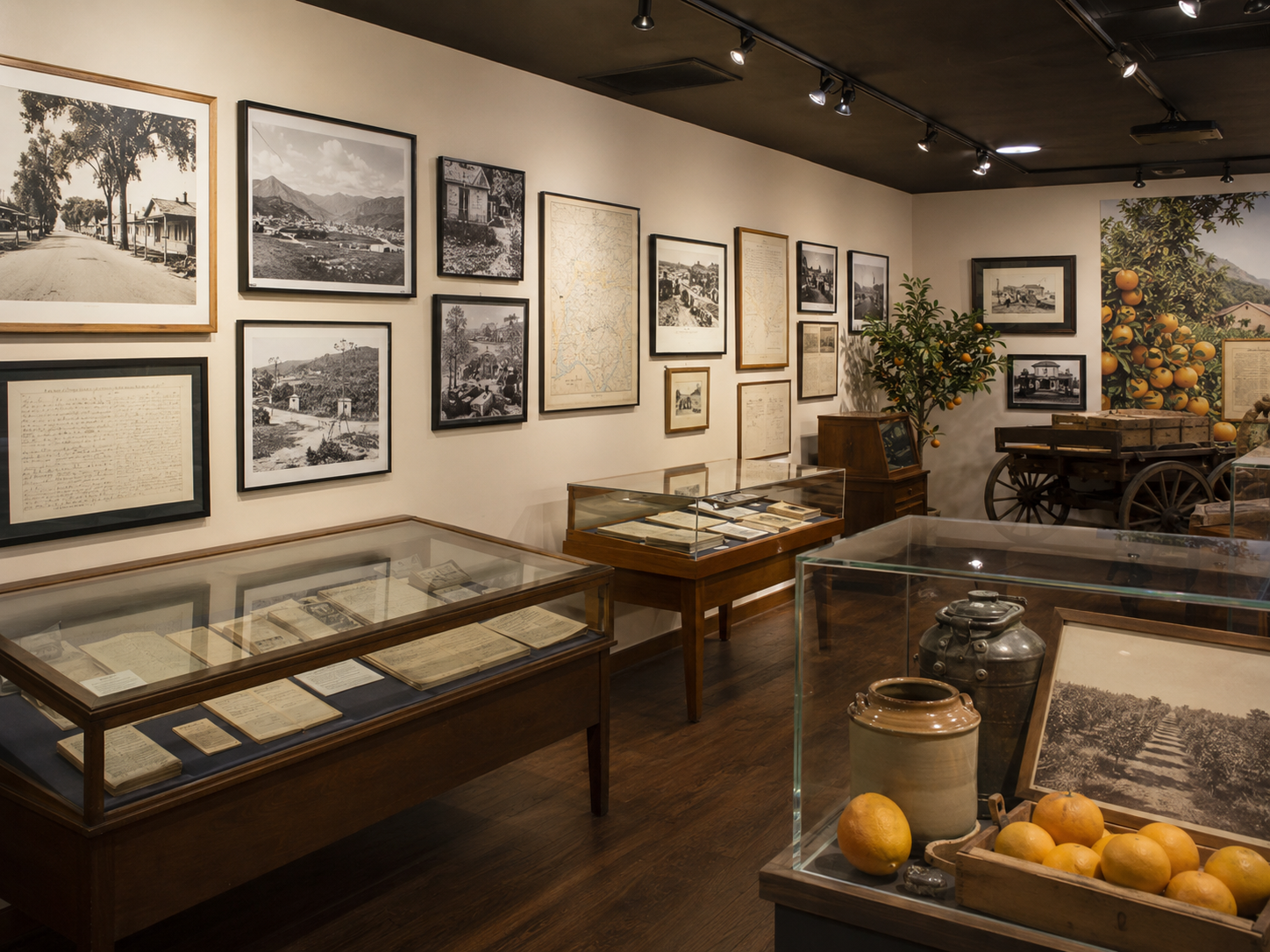Duarte Historical Society museum exhibit preserving local photographs documents and artifacts